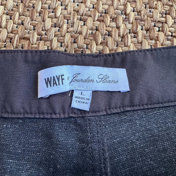 WAYF X Jourdan Sloane Faux Leather Pants in Black Size Large - Picture 2 of 8